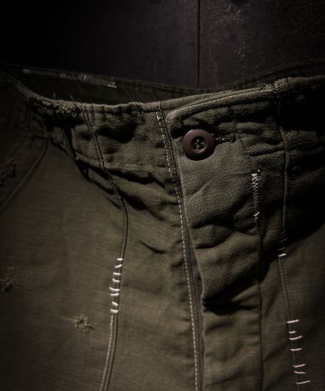 Vintage damage military half pants