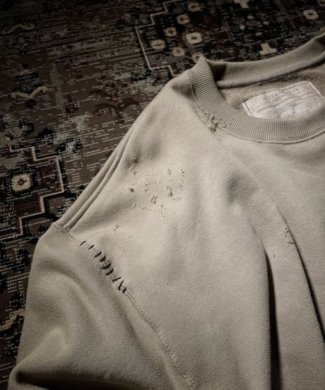 I THINK,,, character sweat shirt (SAND BEIGE)