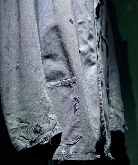 Vintage damage french cover all jacket