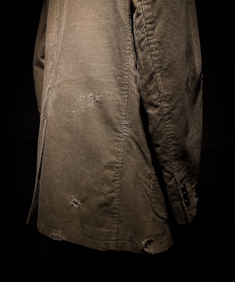 Vintage damage corduroy tailored jacket
