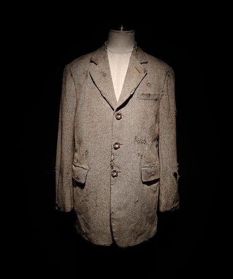 Vintage damage tweed tailored jacket