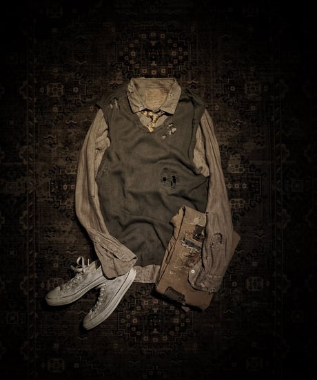 Vintage damage linen shirt