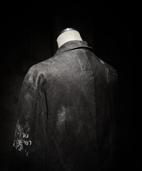 Euro vintage Reconstructed Suede Double-Breasted Coat