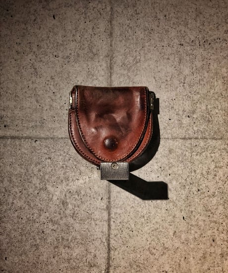 Italian shrink leather Coin case