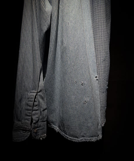 50/50 Split Rebuild Vintage Pattern Denim/Hickory Shirt