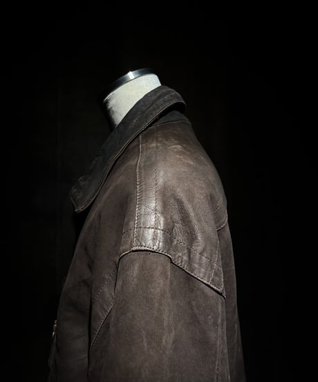 Vintage Leather Field Fire-man Jacket