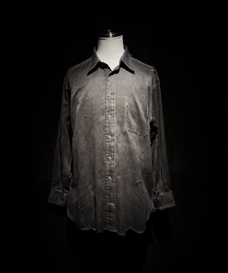 [Dye] Vintage damage dress shirt