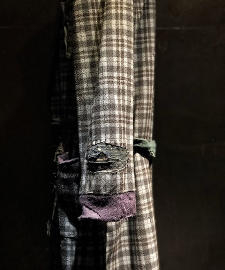Different fabrics gown coat (襤褸)