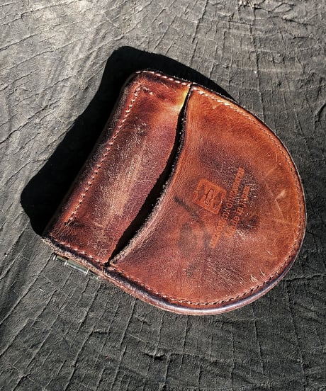 Italian shrink leather Coin case