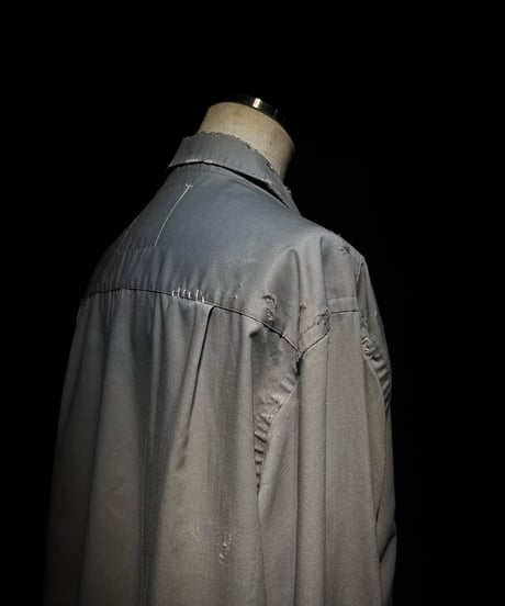 Vintage damage dress gray shirt