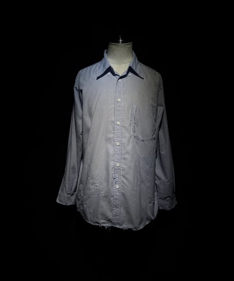 Vintage damage stripe shirt