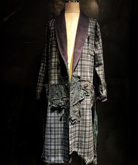 Different fabrics gown coat (襤褸)