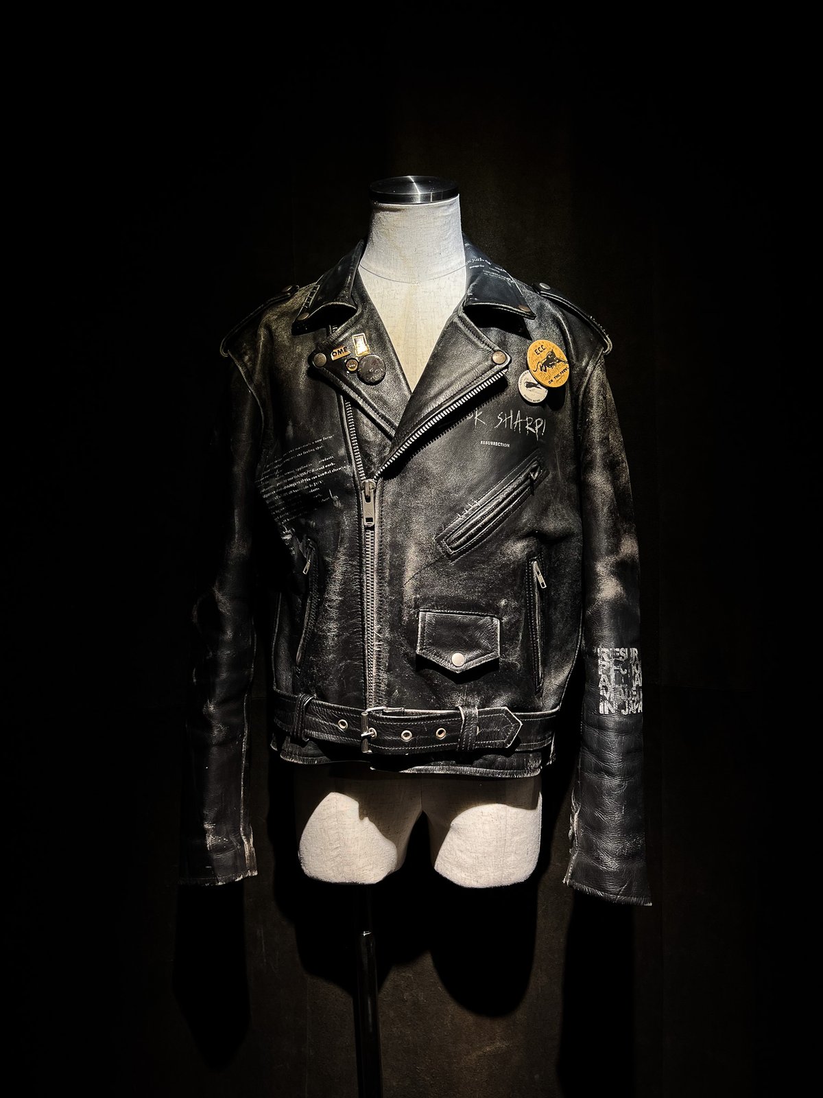 Vintage Leather Biker Custom Double Riders Jack