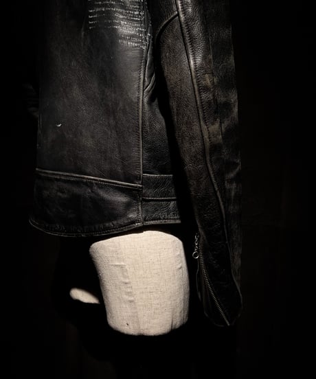 Vintage Leather Biker Custom Double Riders Jacket