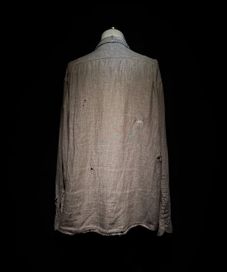 Vintage damage linen shirt