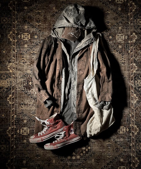 Vintage damage dye short coat