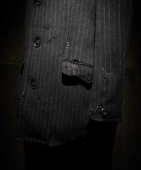 Vintage Wool Cashmere Stripe Jacket