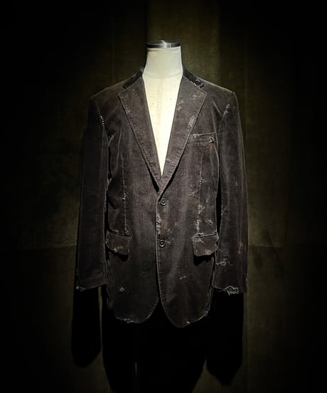 Convertible Button Corduroy Tailored Jacket