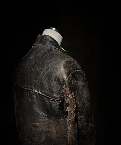 Vintage British Leather Biker Jacket with Quilted Lining