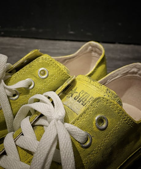 Discoloration Vintage Low cut Sneaker YELLOW