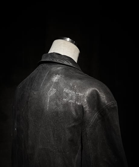 Euro vintage Reconstructed Suede Double-Breasted Coat