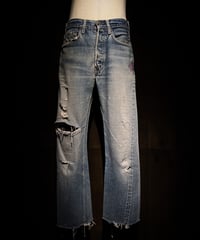 Vintage Damage Straight Cut Denim Pants