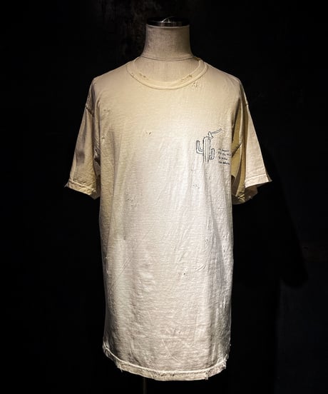 Cactus and axe T-shirt OLD WHITE