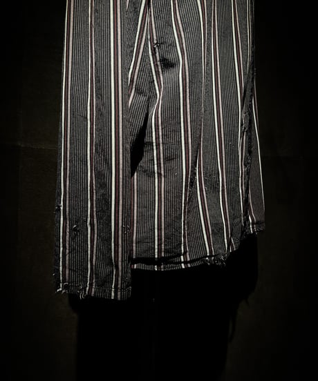 1950-60's French Vintage Striped Work Shirt