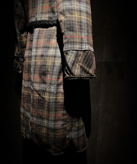 Vintage flannel plaid gown