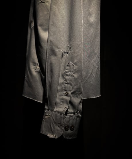 Vintage damage dress gray shirt