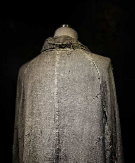 Vintage damage dye long coat