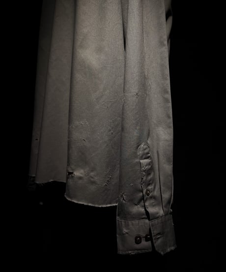 Vintage damage dress gray shirt