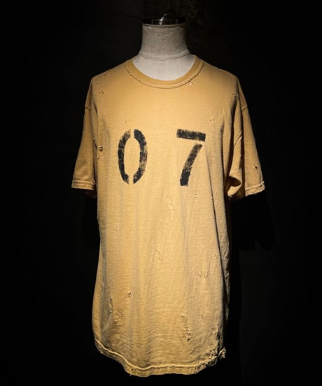 Seven years Anniv. numbering Tee (OLD YELLOW)