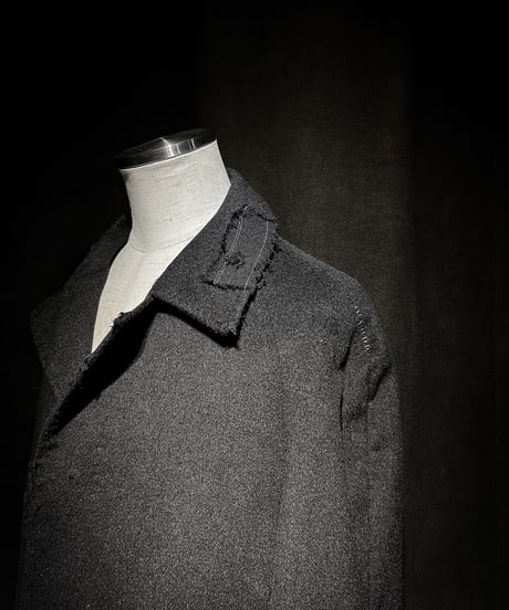 Pure Cashmere Black Long Vintage Coat