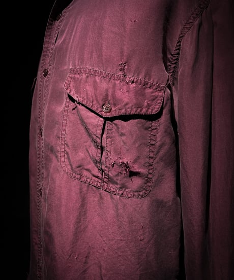 Vintage Silk100% Two-Pocket Shirt