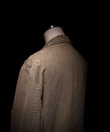 Vintage damage corduroy tailored jacket