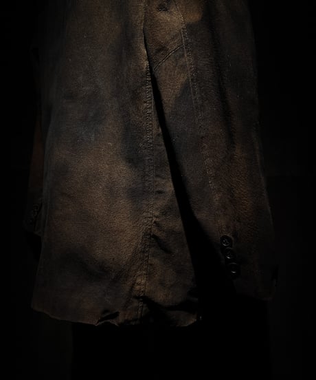 Vintage damage & paint real leather jacket