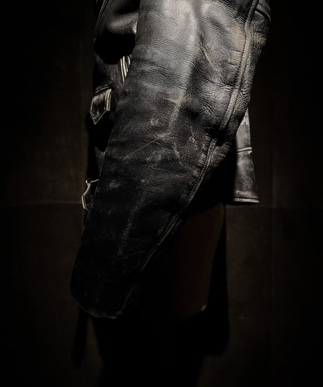 Vintage Leather Biker Custom Double Riders Jacket