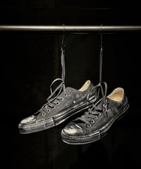 Discoloration Vintage Low cut Sneaker OLD BLACK