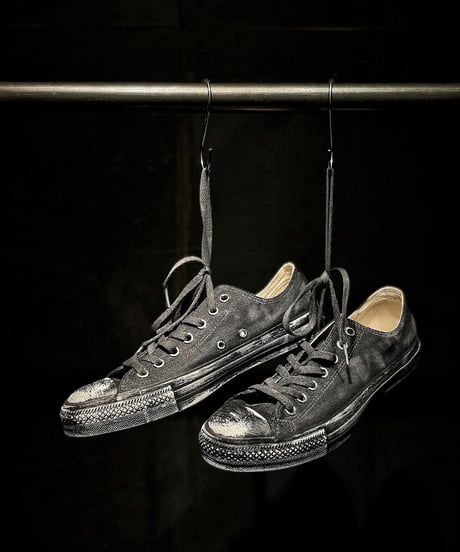 Discoloration Vintage Low cut Sneaker OLD BLACK