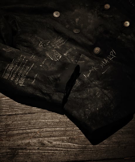 Euro vintage Reconstructed Suede Double-Breasted Coat