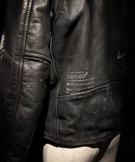 Vintage Leather Biker Custom Double Riders Jacket with Vintage Badges