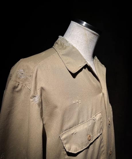 Hand-Painted Vintage damage Work Shirt