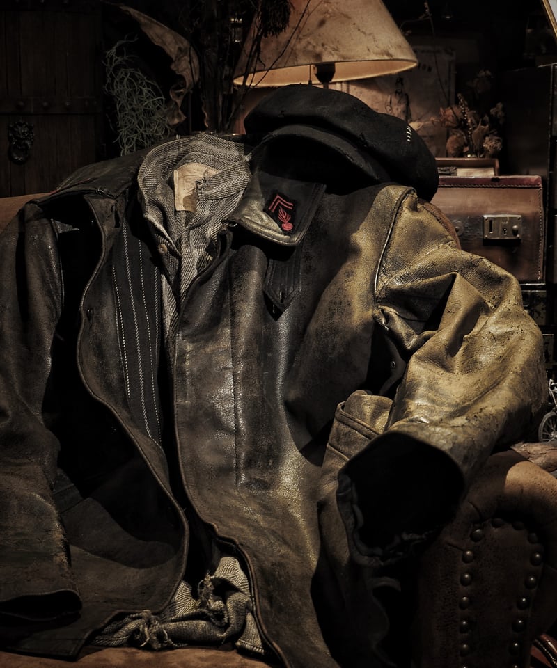 1940-1950's French Fireman Leather Jacket | RES