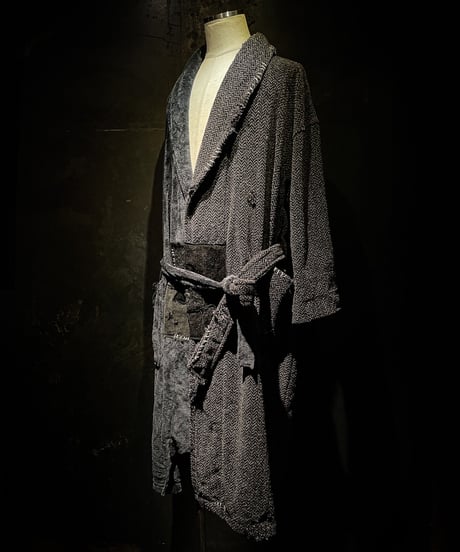 Different fabric vintage gown coat