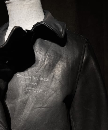 Double-Breasted Vintage Leather Coat