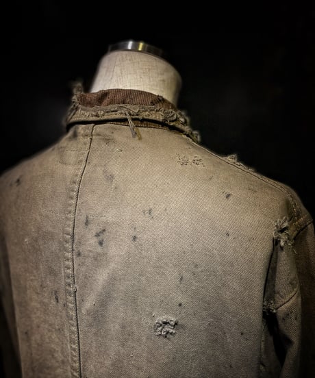 Vintage damage dye cover all jacket