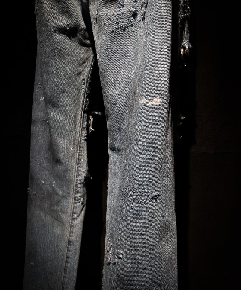 Ash Fade Distressed Straight-Leg Denim | RESURR