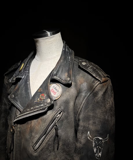 Eclipsed Heritage Reconstructed Vintage Leather Jacket