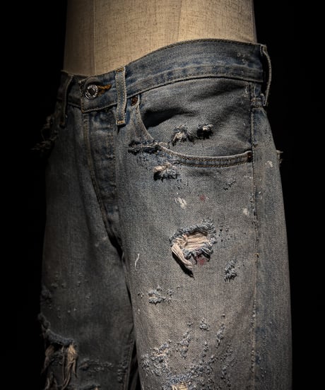 Ash Fade Distressed Straight-Leg Denim
